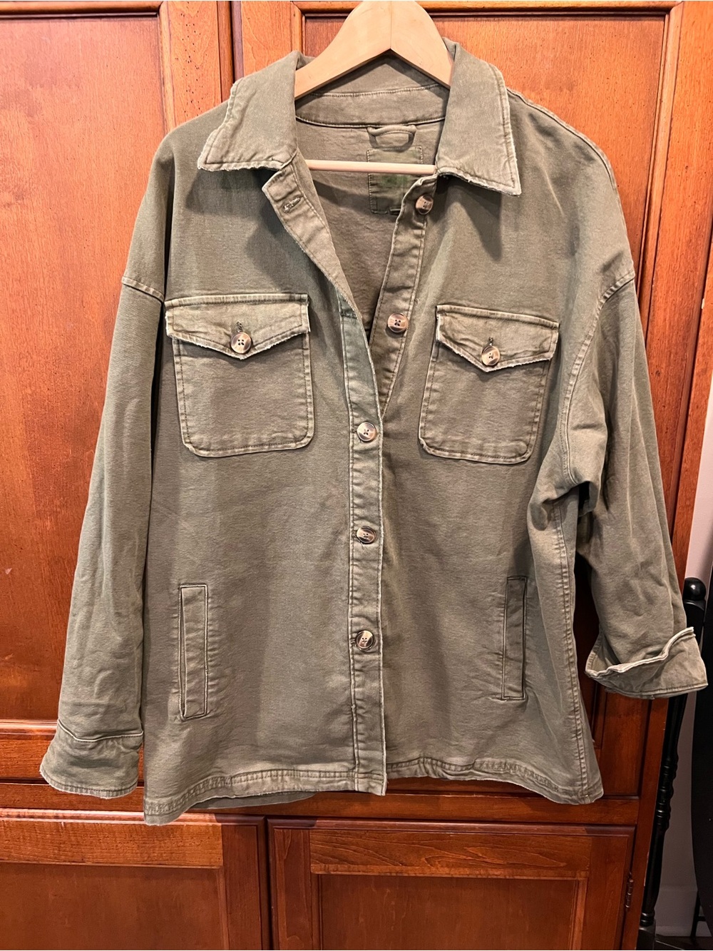 aerie Olive Green Utility Jacket